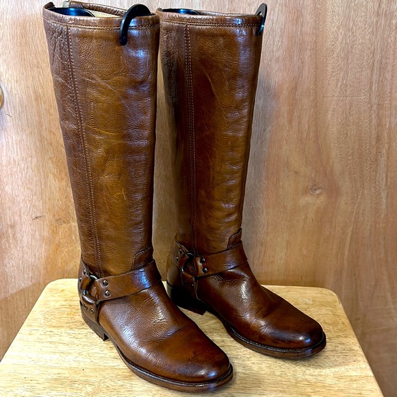 Frye Shoes - Frye women’s 16” boots w/ full back zippers size 8 new custom soles & heels